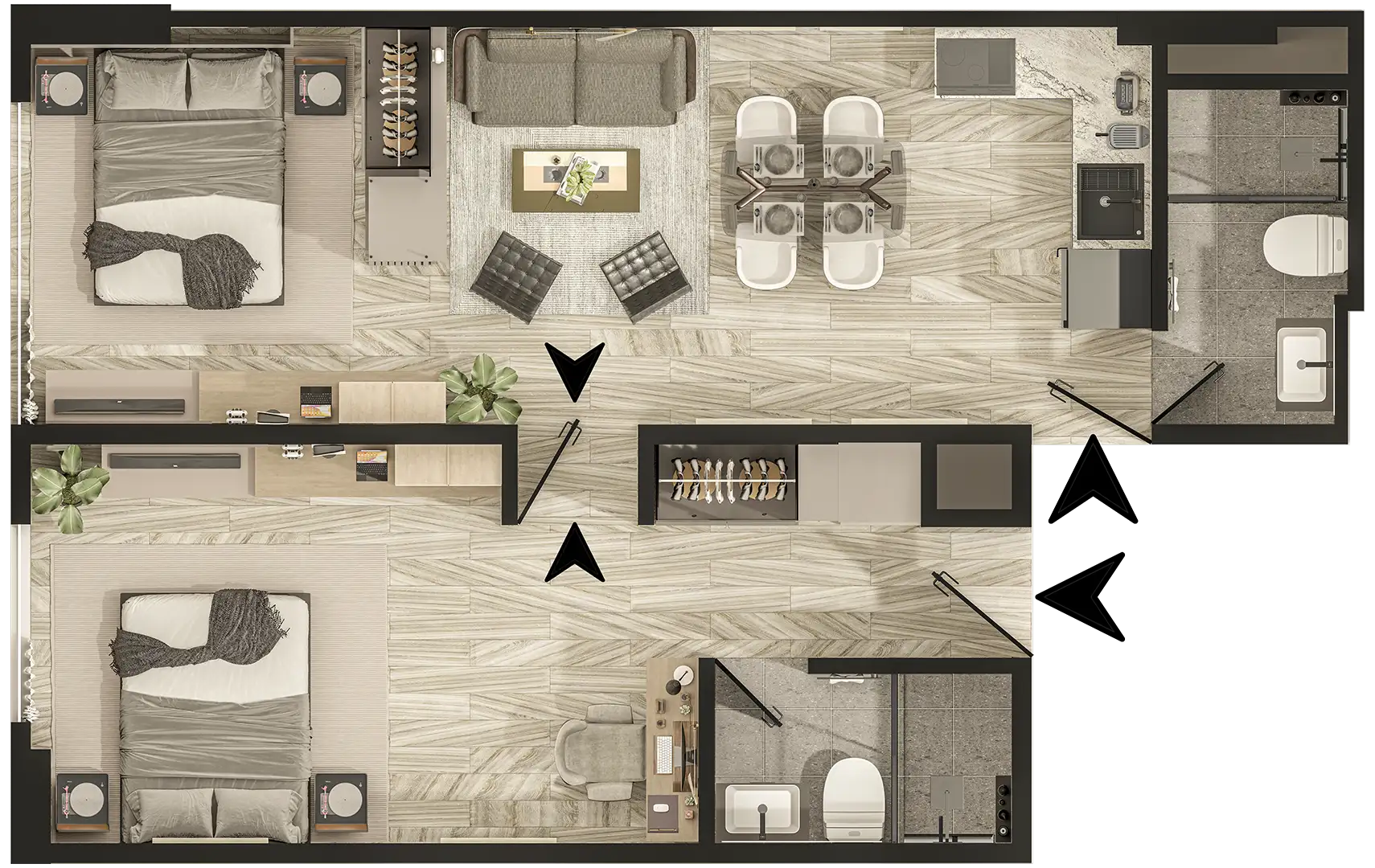 tipo 3 apartamentos en el norte de bogota